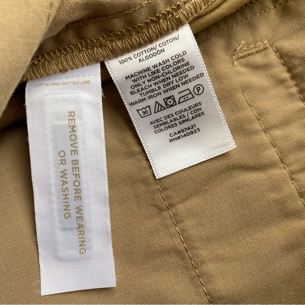 NWT LOFT The Side Button Poplin Wide Leg Pant - Picture 5 of 9